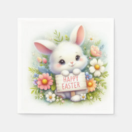 Niedlich Osterhase Osterfest Serviette