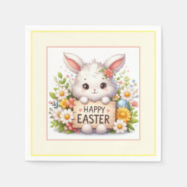 Niedlich Osterhase Osterfest Serviette