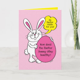 Niedlich Osterhase Osterhase für Kinder Karte