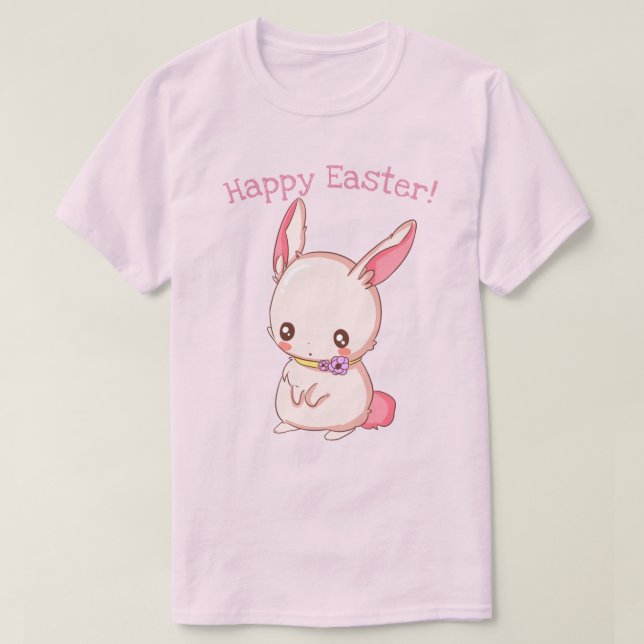 Niedlich Osterhase T-Shirt (Design vorne)