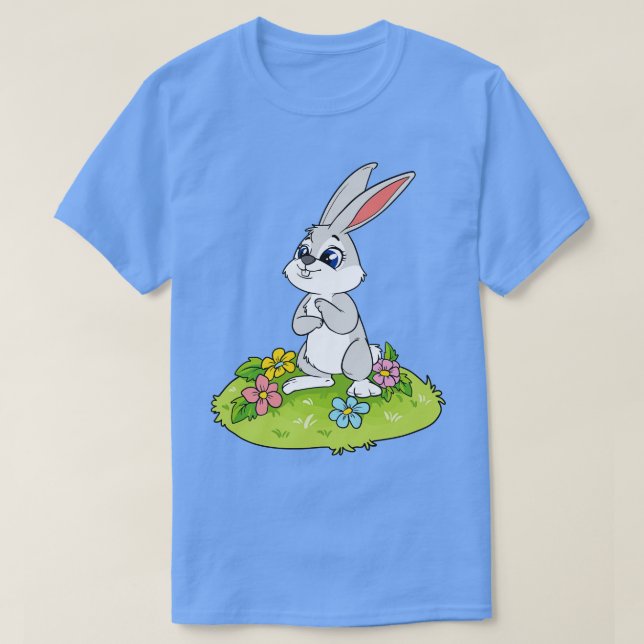 Niedlich Osterhase T-Shirt (Design vorne)