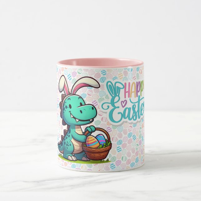 Niedlich, Osterhasen-Dinosaurier Tasse (Zentrum)