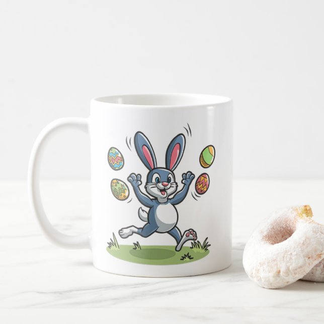 Niedlich Osterhasen Kaffeetasse (Mit Donut)