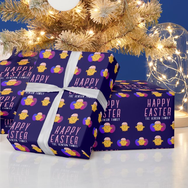 Niedlich Osterküken und Eier Frohe Osterferien Geschenkpapier (Feiertage)