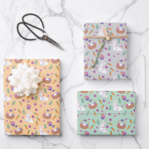 Niedlich Ostermuster Bunny Geschenkpapier Set