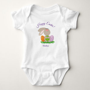 Niedlich Ostern Bunny Baby Ein Stück Bodysuit Gesc Baby Strampler