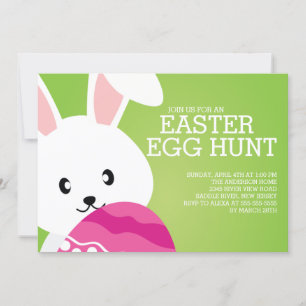 Niedlich Ostern Bunny Ei Hunt Ostern Party Einladu Einladung