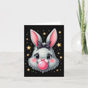 Niedlich Ostern Bunny Rabbit Bubble Gum 2 Karte