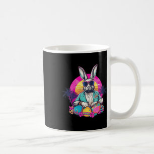 Niedlich Ostern Bunny Retro Miami Look farbenfrohe Kaffeetasse