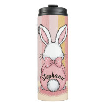 Niedlich Ostern Bunny Trio Pastel Tierdruck, Name