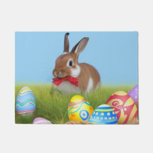 Niedlich Ostern-Bunnyum für eine positive Stimmung Fußmatte