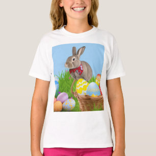 Niedlich Ostern-Bunnyum für eine positive Stimmung T-Shirt