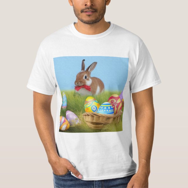 Niedlich Ostern-Bunnyum für eine positive Stimmung T-Shirt (Vorderseite)