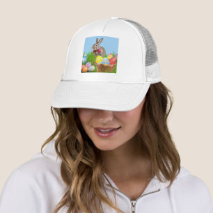 Niedlich Ostern-Bunnyum für eine positive Stimmung Truckerkappe