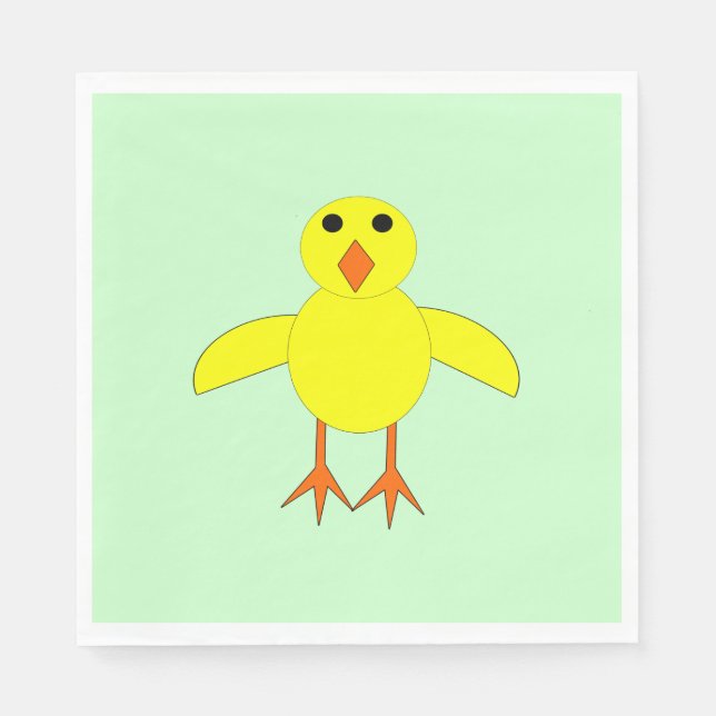 Niedlich Ostern Chick Luncheon Napkin Serviette (Vorderseite)