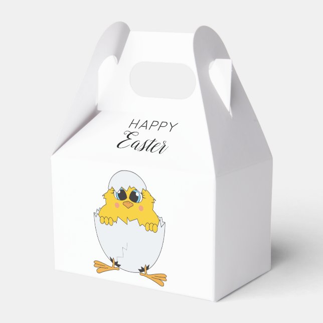 Niedlich Ostern Ei & Chick Happy Oster Geschenkschachtel (Vorderseite)