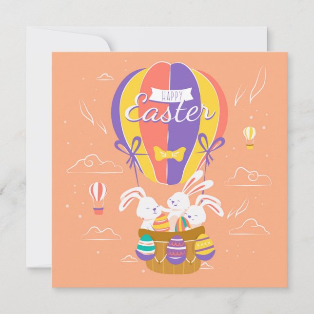 Niedlich Ostern Feiertagskarte (Vorderseite)