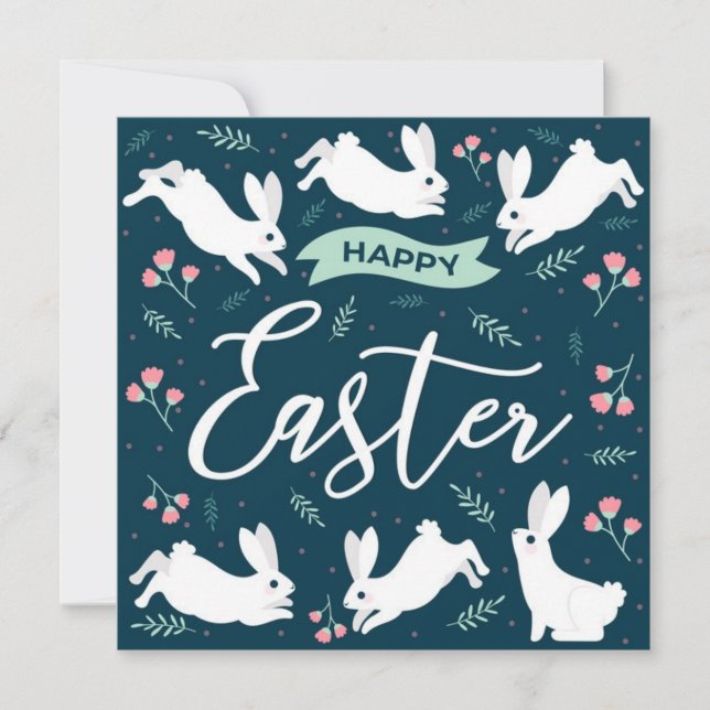 Niedlich Ostern Feiertagskarte (Vorderseite)
