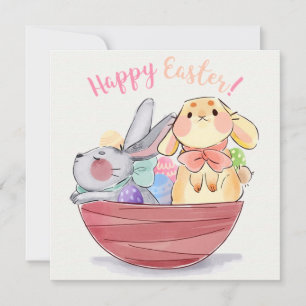 Niedlich Ostern Feiertagskarte