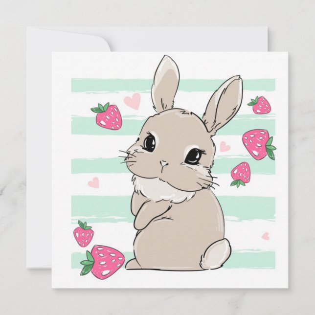 Niedlich Ostern Feiertagskarte (Vorderseite)