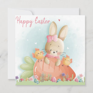 Niedlich Ostern Feiertagskarte