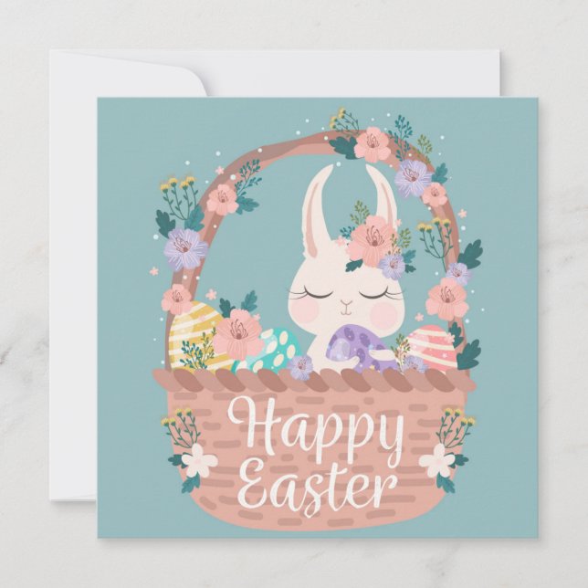 Niedlich Ostern Feiertagskarte (Vorderseite)