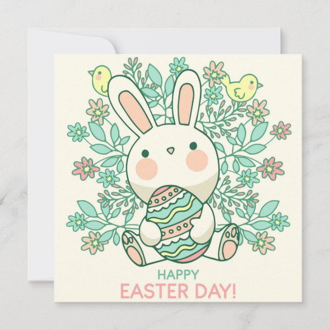 Niedlich Ostern Feiertagskarte (Vorderseite)