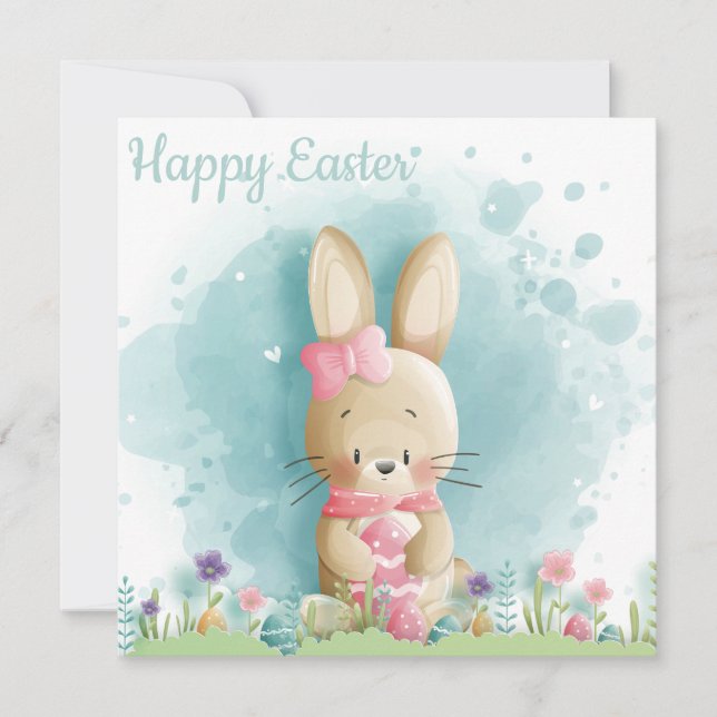 Niedlich Ostern Feiertagskarte (Vorderseite)