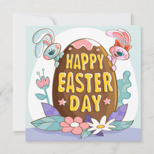 Niedlich Ostern Feiertagskarte