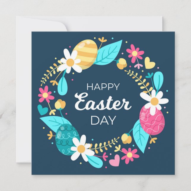 Niedlich Ostern Feiertagskarte (Vorderseite)