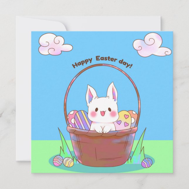 Niedlich Ostern Feiertagskarte (Vorderseite)