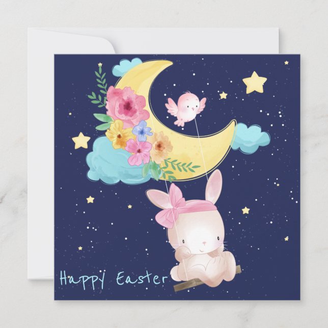 Niedlich Ostern Feiertagskarte (Vorderseite)