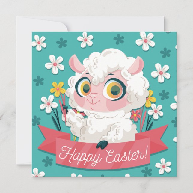 Niedlich Ostern Feiertagskarte (Vorderseite)