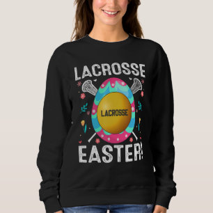 Niedlich Ostern Lacrosse Ei Easter Eizelljagd Spor Sweatshirt
