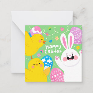 Niedlich Ostern Mitteilungskarte
