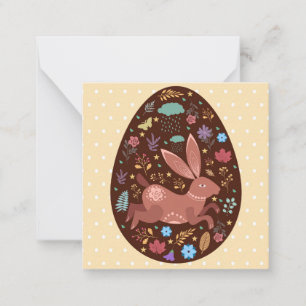 Niedlich Ostern Mitteilungskarte