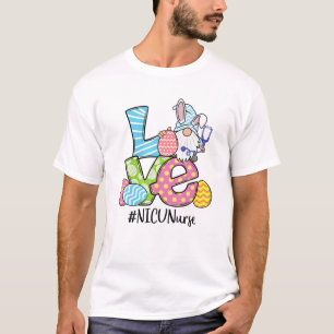 Niedlich Ostern NICU Nurse Bunny Ears Happy Osterg T-Shirt