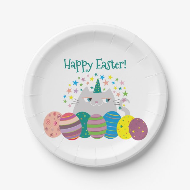 Niedlich Ostern Pappteller (Vorderseite)