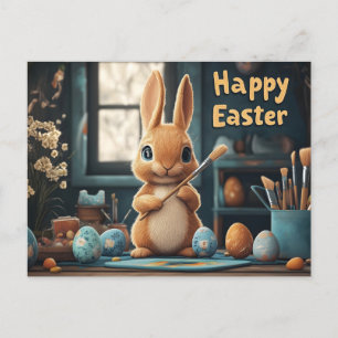 Niedlich Ostern Sonnenanbeter: Springtime Art Feiertagspostkarte