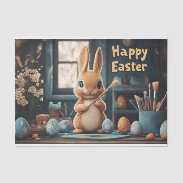 Niedlich Ostern Sonnenanbeter: Springtime Art Seidenpapier (Vorderseite)