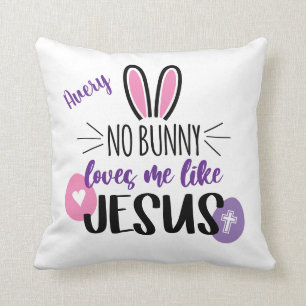 Niedlich Ostern Sonnige Eier Jesus Lieben Personal Kissen