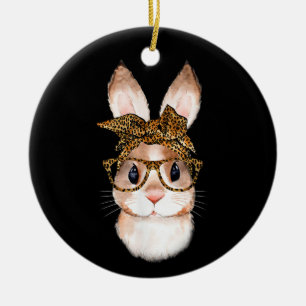 Niedlich Ostern Sonnige Mama Osterleopard Jahr des Keramik Ornament