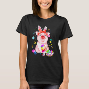 Niedlich Ostern Sonniger Frühling Schweinefleisch T-Shirt