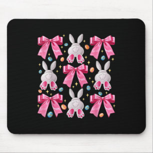 Niedlich Ostersonnengesicht Coquette Bow Osterfeie Mousepad