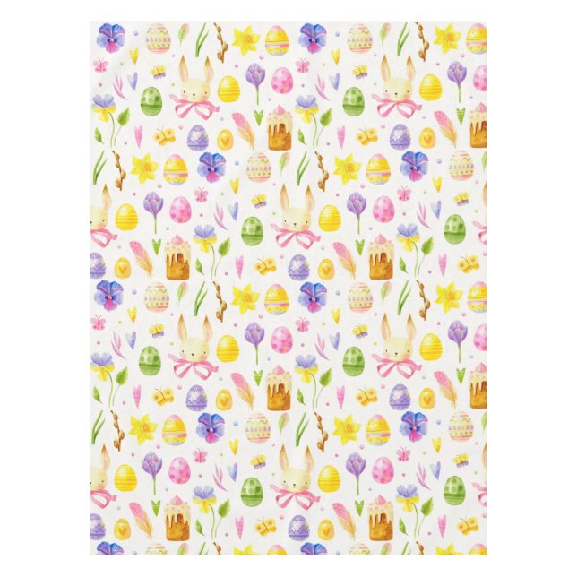Niedlich-Ostertafel Tischdecke (Vorderseite)