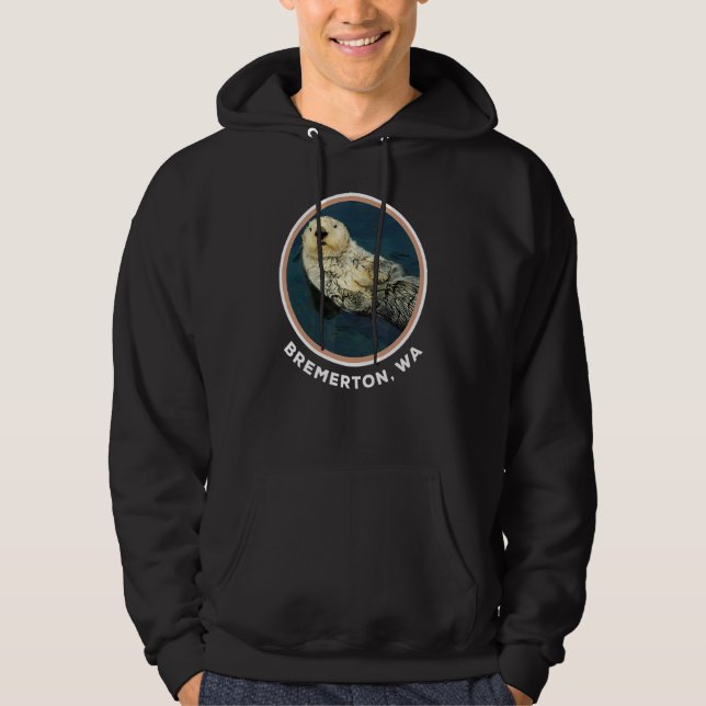 Niedlich Otter Bremerton Wa Coast Resident Fisherm Hoodie (Vorderseite)