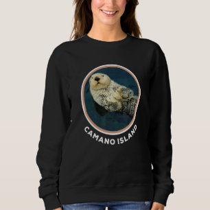 Niedlich Otter Camano Island Wa Coast Resident Fis Sweatshirt
