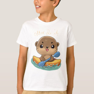 Niedlich Otter Kayaking T-Shirt