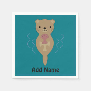 Niedlich Otter Serviette