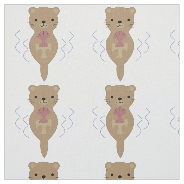 Niedlich Otter Stoff (Muster)
